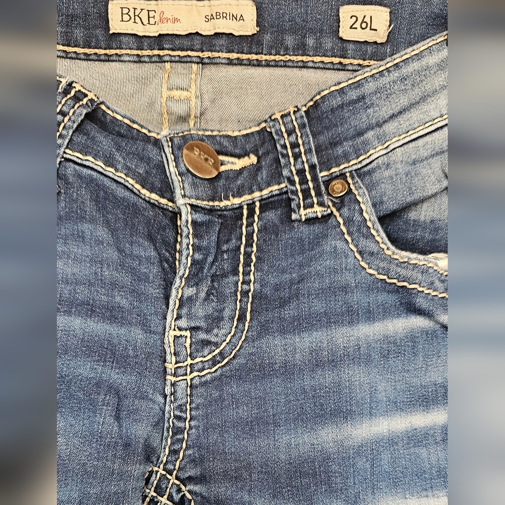 BKE Women's Boot Cut Jeans - Blue - Picture 2 of 8